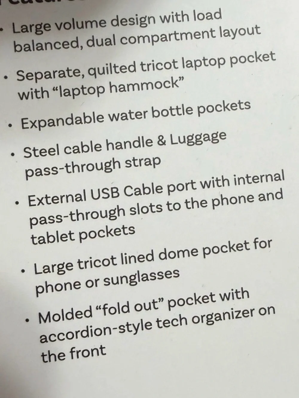 High Sierra Black elite pro business travel Laptop Backpack USB port carpenter